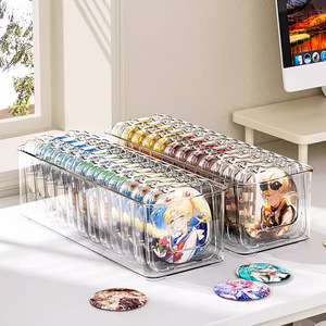 Transparent Acrylic Storage Box Rectangular Sealed Badge Organizer Office Desk <b>Display</b> <b>Case</b> 5875mm Single Protective Cover - Product Image 1