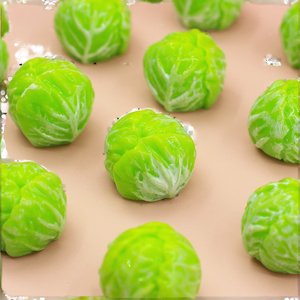 Breloques miniatures en résine peintes à la main, modèle chou, simulation alimentaire, pour la fabrication de porte-clés et pinces à cheveux DIY - Prix de gros - Product Image 2