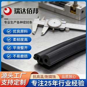 Tira de Sellado Tipo H de EPDM Ruida BaoBang, Grado de Extrusión, Resistente a la Intemperie, para Perfiles de Puertas y Ventanas - Product Image 5