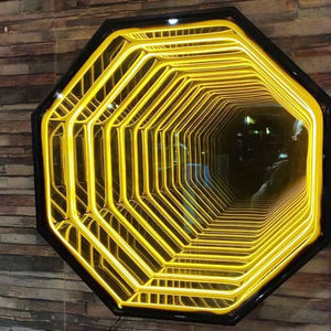 कस्टम अमाइस मिरर डबल सुरंग 3 डी मिरर लोगोस दीवार अनंत दर्पण प्रकाश बॉक्स - Product Image 6