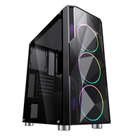 Boîtier de PC de bureau SAMA OEM, design avec fenêtre latérale en acrylique, boîtier de PC de jeu en verre trempé