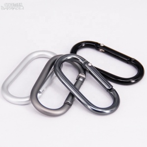 <span class=keywords><strong>5</strong></span> # O hình 50mm * 25mm Hợp kim nhôm Keychain kim loại tất cả các màu đen và trắng Carabiner mùa xuân móc clip cho Cắm Trại Đi Bộ Đường Dài KHAI THÁC MỎ - Product Image 6