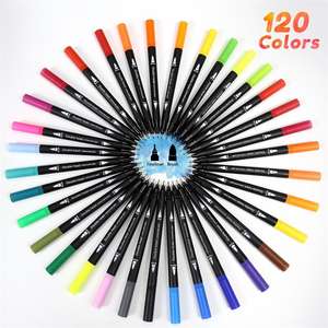 Somagi Non-Toxic Student Fine Tip Set Aquarelle Peinture Double Aquarelle Pinceau Marqueur Stylo - Product Image 4