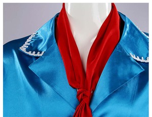 성인 남성 영화 짐 캐리 코스프레 의상 파란색 셔츠 바지 세트 RMOV-38 - Product Image 4