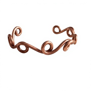 Premium Quality Copper <b>Bracelet</b> with Stylish Open Cuff Design for Men Women and Fashion Enthusiasts - Product Image 1