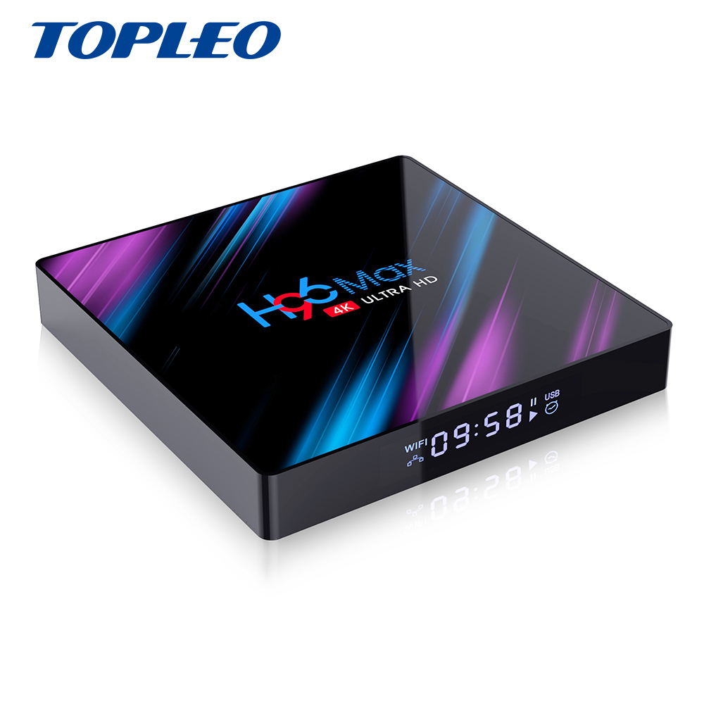 El último diseño de H96 max 2 GB 4 GB de ram de 16 GB 32 GB 64 GB ROM RK3318 receptor de tv digital android 9,0 iptv set top box