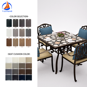 Zona pranzo esterna Antik colata di alluminio per esterni mobili da <span class=keywords><strong>giardino</strong></span> in alluminio in fusione di <span class=keywords><strong>sedie</strong></span> da <span class=keywords><strong>tavolo</strong></span> da ristorante - Product Image 3