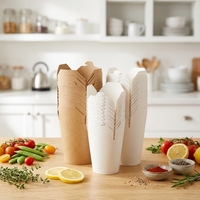 Boîte alimentaire jetable pour plats à emporter, boîtes à nouilles et riz à emporter, emballage pour pâtes à emporter, boîte en papier pour nouilles
