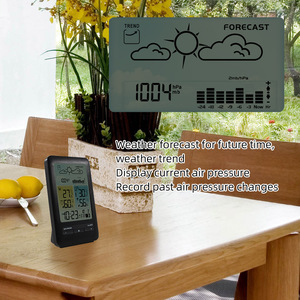 Stazione meteorologica digitale termometro igrometro sveglia elettronica Wireless barometro previsioni del <span class=keywords><strong>tempo</strong></span> compatte - Product Image 5