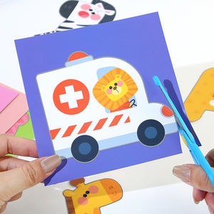 Gioco di Carte Visive Colorate con Animali e Veicoli, Gioco di Carte da Tagliare con Numeri e Alfabeto, Prezzo di Fabbrica - Product Image 6