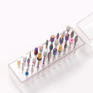 Boîte de présentation transparente à 30 trous pour embouts de ponceuse à ongles, support de rangement pour têtes de polissage, organisateur pour salon de manucure et nail art - Product Image 5