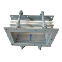 Joint d'expansion de compensateur à soufflet rectangulaire résistant aux hautes températures et à la corrosion pour conduits de ventilation.