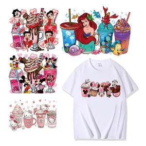 Recyclable OEM ODM Custom Cartoon Anime Dtf Printing Ready To Press Plastisol Heat Transfer Screen Print Transfers For T Shirts