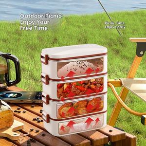 電気なしで加熱する特別なランチボックス,屋外用ランチボックス,304ステンレス鋼自熱ボックス - Product Image 1