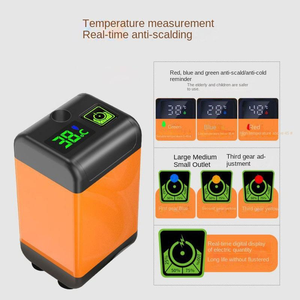 Bomba de <span class=keywords><strong>Ducha</strong></span> Eléctrica Portátil Recargable USB de PVC, Impermeable, con Pantalla Digital para Camping, Escalada y Uso Casual - Product Image 4