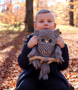 Boho Style À La Main Tissé Hibou Chic Home Décor Gland Macrame Tenture - Product Image 5