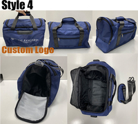 Chaussure en toile de nylon personnalisée, portable et durable, sac de sport en tissu imperméable pour le voyage dans l'espace et le travail avec logo, sac polochon