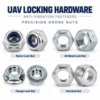Kit de fixation OEM pour drones UAV – Écrous de blocage en nylon et métal à bride dentée, anti-vibration