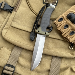 OEM سكين شفرة ثابتة تكتيكية مع مقبض ABS غمد نايلون للصيد في الهواء الطلق ديي جيب بالجملة - Product Image 2