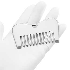 Pettine Gua Sha in Acciaio Inossidabile <span class=keywords><strong>Strumento</strong></span> per Lifting Facciale e <span class=keywords><strong>Massaggio</strong></span> del Cuoio Capelluto e del Corpo - Product Image 2