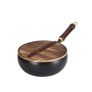 กระทะเหล็กทำมือแบบดั้งเดิมจางชิว ขนาด 24 ซม. ไม่เคลือบสารกันติด สำหรับผัดและตุ๋น - Product Image 6