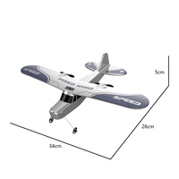 Nouvel Avion Télécommandé 2.4G Bidirectionnel pour Enfants, Hélicoptère RC Grande Vitesse, Modèle Jouet Planeur Aérien en Plastique