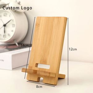 Support de téléphone en bambou personnalisé OEM - Support de bureau en bois pour la décoration - Product Image 3