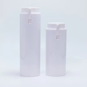 New Design PP AS 50Ml Dual Black Plastic Replaceable Airless <b>Pump</b> <b>Bottle</b> Cosmetics 30 Ml Face Cream Serum <b>Bottles</b> - Product Image 2