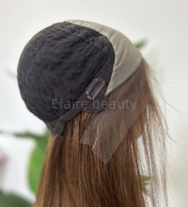 Peluca de Cabello Humano Europeo Virgen con Línea de Cabello Natural, Color con Mechas, Cutícula Alineada, Peluca con Frente de Encaje HD 13x4, Peluca de Seda - Product Image 3