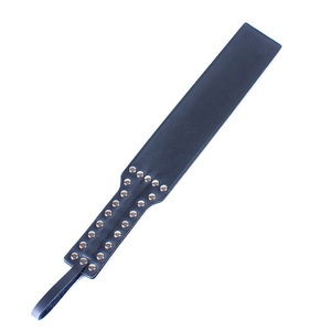 SM Toys Adult Sex Queen Training Ultra-fine Fiber Leather Black Long Clapping Whip SP Punishment Strip - Product Image 6