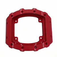 Ensemble de boîtiers en fibre de carbone forgée rouge avec coque en carbone légère, adapté à la modification et aux pièces de réparation de montres de sport