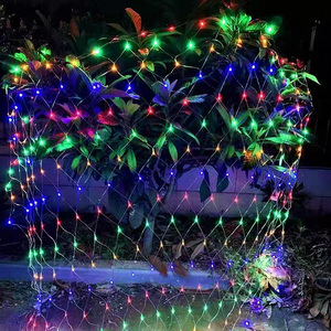 ไฟ LED พลังงานแสงอาทิตย์ 208 ดวง ไฟตาข่ายกันน้ำสำหรับตกปลา พร้อมโหมดแสงสว่าง 8 แบบ สำหรับตกแต่งสนามหญ้า<span class=keywords><strong>กลาง</strong></span>แจ้ง ต้นคริสต์มาส - Product Image 6