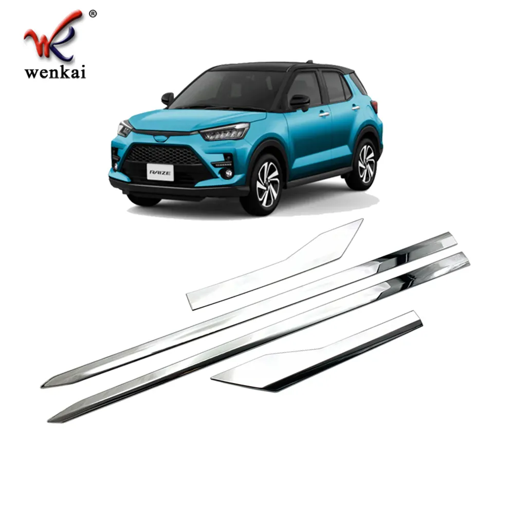 ABS Chrome Side Door Body Trim For Toyota Raize 2020 Car Accessories