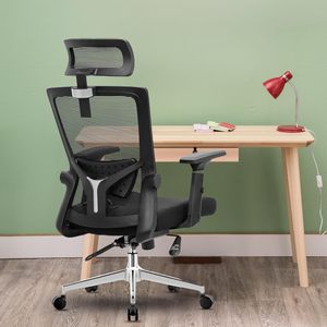 New Product Luxury High <b>Back</b> Executive Office <b>Chair</b> with Lumber <b>Support</b> Swivel Ergonomic Mesh Design Factory Sale - Product Image 2