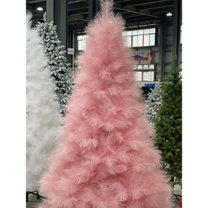 Arbre <span class=keywords><strong>de</strong></span> Noël en plastique <span class=keywords><strong>de</strong></span> soie <span class=keywords><strong>de</strong></span> type <span class=keywords><strong>rose</strong></span>, <span class=keywords><strong>rouge</strong></span> <span class=keywords><strong>et</strong></span> blanc, artificiel d'intérieur, pour la maison, les fêtes, palmier pampas, avec lumières - Product Image 1