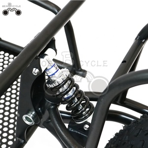 OEM Enkelwiel Fat Tire Fiets Aanhangwagen voor Jagen Stalen Frame Elektrische Fiets Aanhangwagen met Vering - Product Image 4