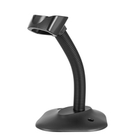 Lector de código de barras QR portátil 1D 2D altamente rentable Escáner de código de barras de diente azul inalámbrico de 2,4 GHz con pantalla