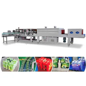 Automatic High Speed Linear Type PE Film Shrink Stretch Wrapping Packing Machine for Bottled Water Drink Production Line