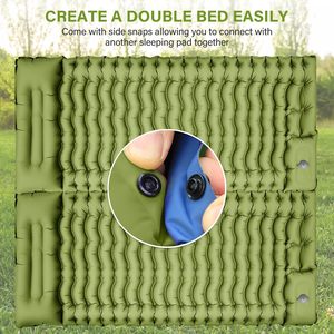 Matelas gonflable portable ultraléger, confortable pour le camping, lit d'air gonflable, tapis <span class=keywords><strong>de</strong></span> couchage pour le camping en montagne, tente - Product Image 6