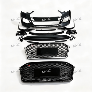 Kit di Conversione Stile RS4 per Audi <span class=keywords><strong>A4</strong></span> B9 Berlina 2016-2019, Include Paraurti Anteriore, Labbro Anteriore e Griglia a Nido d'Ape - Product Image 2