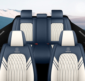 Housses de siège de voiture universelles en <span class=keywords><strong>cuir</strong></span> pleine fleur Fengshang de luxe, neuves, tout inclus, pour fourgonnettes, camions et SUV, lot de 9 pièces, vente en gros - Product Image 5