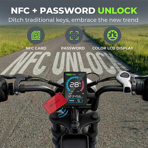 Envío Rápido F6S DTTZH, Stock en EE. UU., Envío Rápido desde Almacén en EE. UU., Bicicleta Eléctrica NFC 48V 25AH 20 Pulgadas de Acero al Carbono para Adultos - Product Image 4