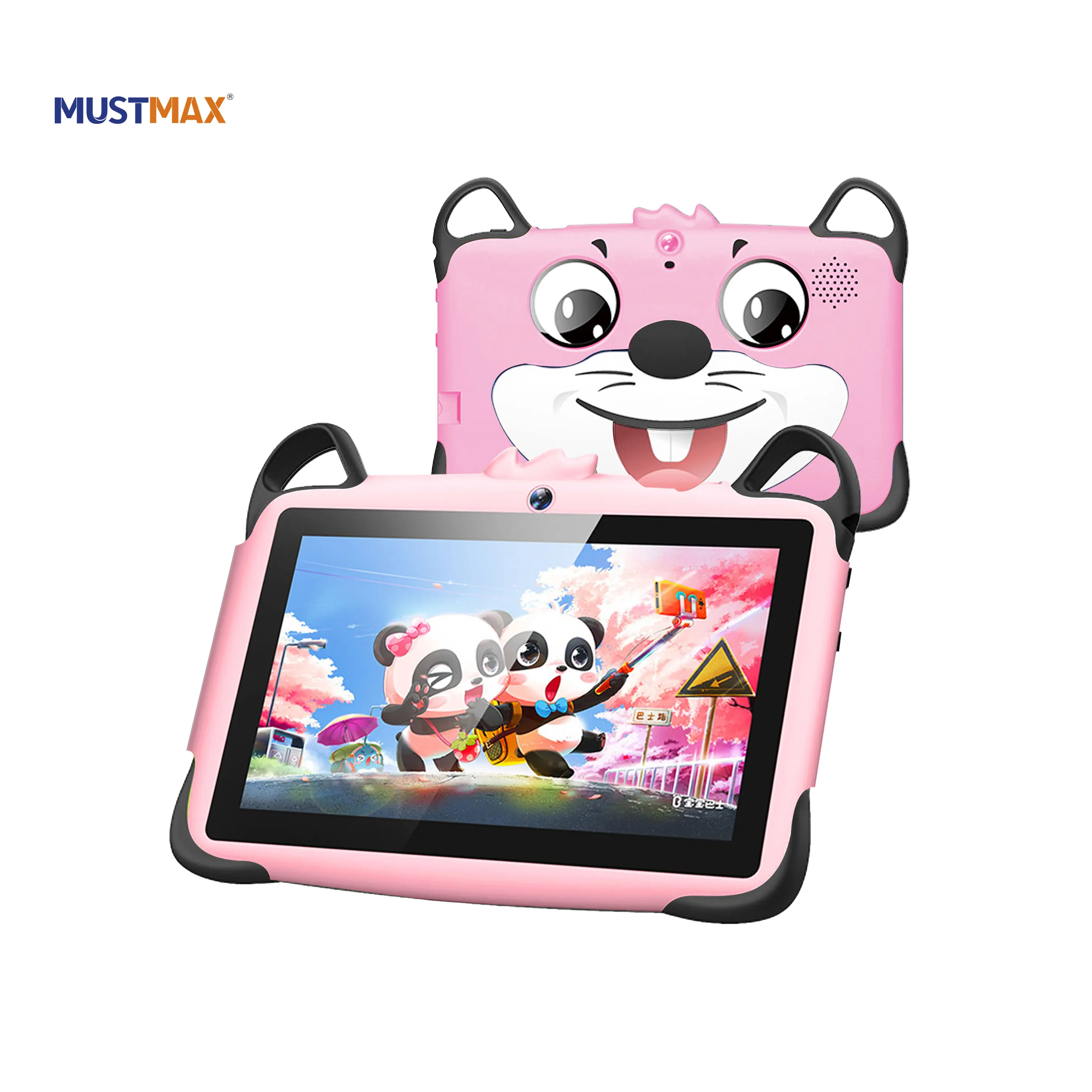 Ucuz çocuklar için 7 inç Android Tablet çocuk ebeveyn kontrol çocuk çocuk geçirmez kılıf ile WiFi eğitim Tablet Pc