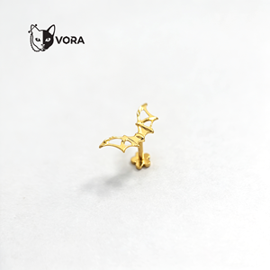 Joyería Corporal VORA, Chapado <span class=keywords><strong>en</strong></span> Oro de 18K, Titano, Joyería CNC, Piercing de Oreja Helix, Push Pin Sin Rosca 16G, Estilo Punk Gótico Y2K - Product Image 2