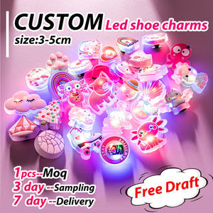 Charm LED Brillante para Zapatos, Letras Blancas y Negras, PVC, para <span class=keywords><strong>Zuecos</strong></span> Deportivos, Zapatillas, Charm LED Personalizado para Zapatos, Decoración para Zapatos de Profesor, Charm al por Mayor - Product Image 5