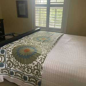 Traditional Uzbek Suzani Cotton <b>Throw</b> Hand Embroidered <b>Bed</b> <b>Cover</b> Colorful Boho Wall Hanging Textile - Product Image 2