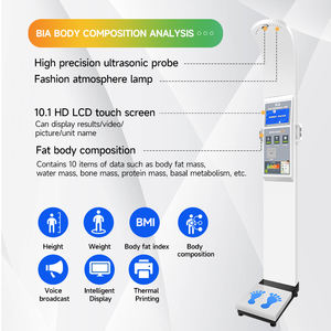Balance numérique intelligente pour la taille et le poids, composition corporelle, IMC avec impression de rapport, moniteur de santé pour salle de sport, centre de remise en forme - Product Image 3