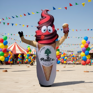 Modelo de Mascota de Globo Inflable con Movimiento de Mano para Publicidad Personalizada de Heladerías y Tiendas de Comida - Product Image 4