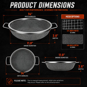 Galvanized steel wire cloth Double layer <b>sieve</b> filter 1/4 inch mesh <b>sieve</b> for Soil Sand Gravel - Product Image 4