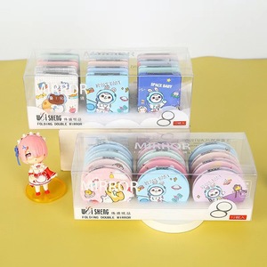Mini <b>Mirror</b> Portable Double Sided Foldable Makeup <b>Mirror</b> Round <b>Square</b> Cute Rabbit Design For Students Back To School - Product Image 3